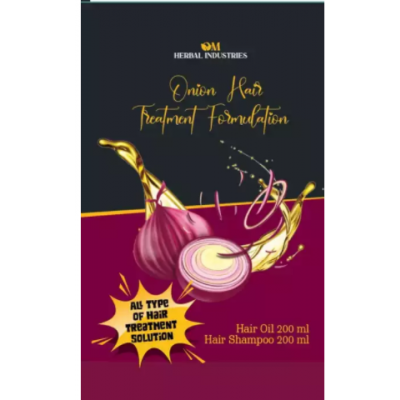 onion hair treatment oil and shampoo
